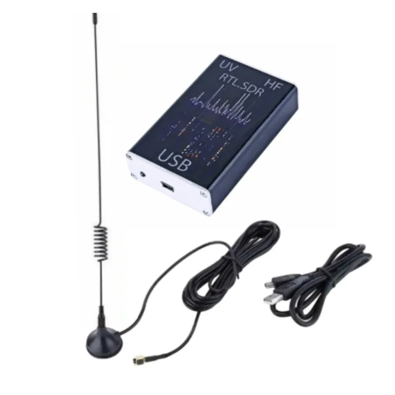 Ham Radio Receiver 100KHz-1.7GHz Full Band UV RTL-SDR USB Tuner Dongle with RTL2832U R820T2
