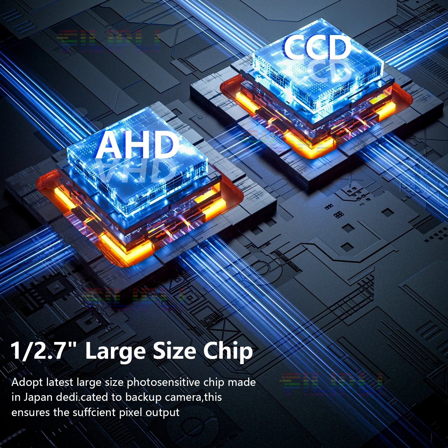 BOSSCAR 1080P AHD 170° wide-angle lens Reverse Camera Fisheye Lens Car Vehicle HD Starlight Night Vision HD Universal Rear View