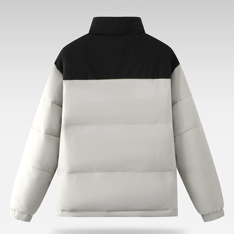 Thickened Classic Stand Collar Patchwork Cotton Jacket for Men And Women Warm Fashionable Winter New Arrival Casual Style