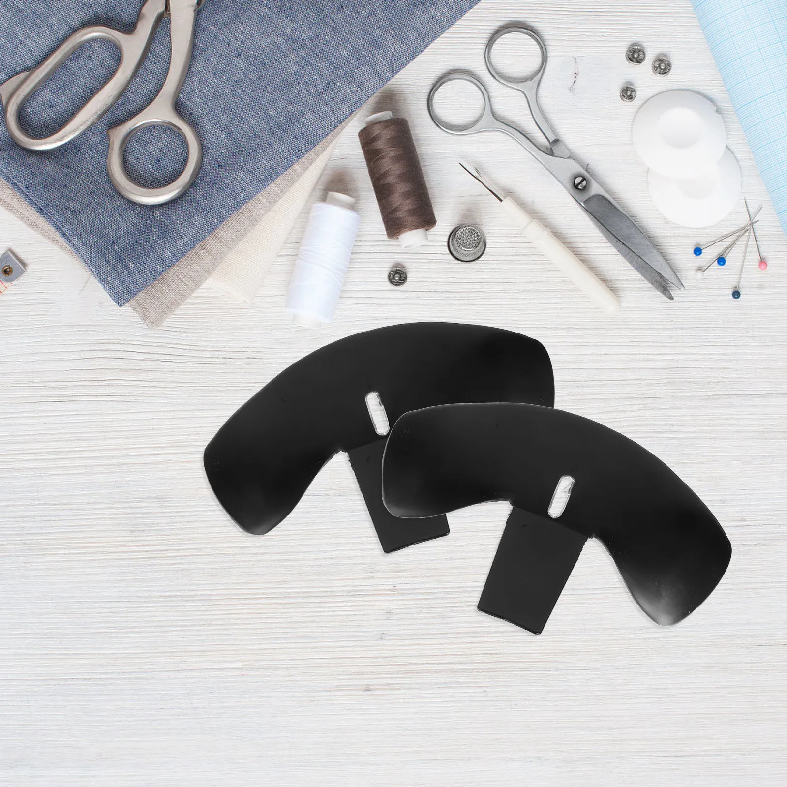 

10pcs Accessories Black Baseball Cap Hard Security Bump Insert Wide Brim Sun Protection Hat Shaper Non Deformable Full Brim Hard