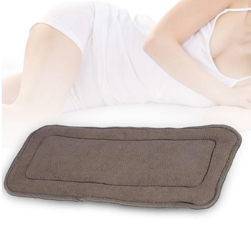 New【1PC Washable Adult Incontinence Pads 5 Layers Bamboo Charcoal Cloth Nappy Liner Insert Pad】