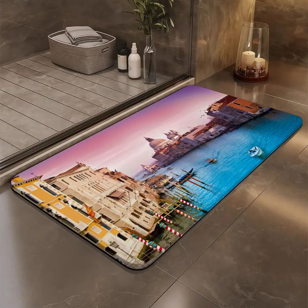 

Egypt Sunny Cool Floor Mat Bathroom Soft Diatomaceous Mud Floor Mat, Bathroom Absorbent Foot Mat, Toilet Sink, Bedroom Mat, Car