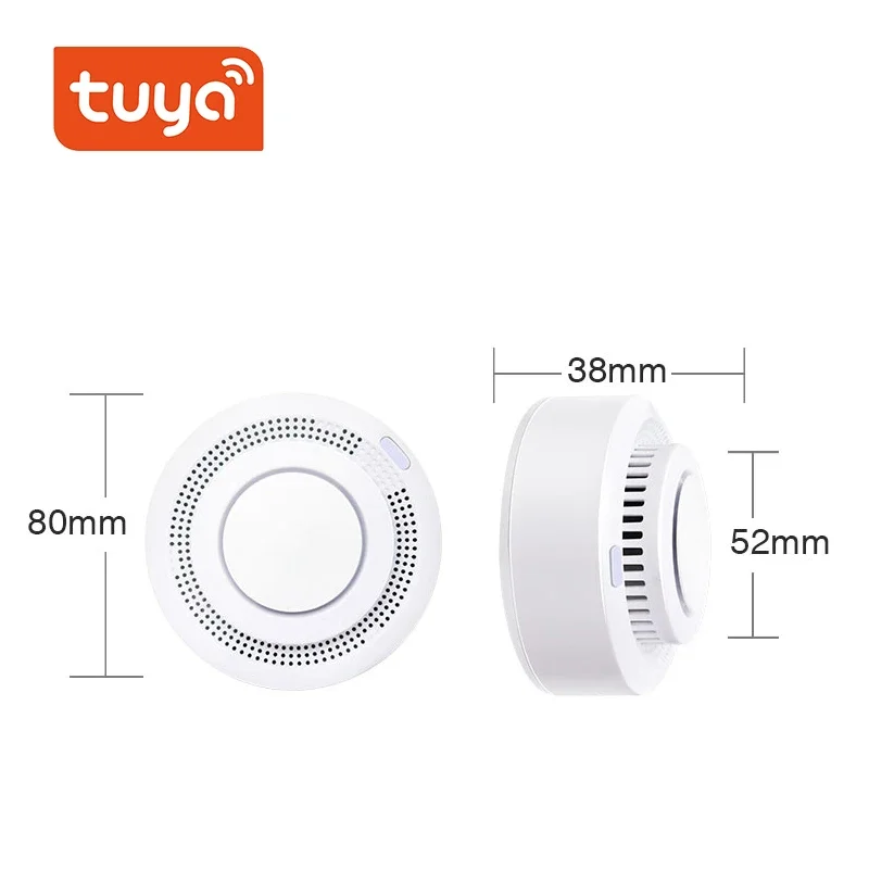 Tuya wifi Rauchmelder Räucherei Kombination Feuer Alarm Home Security System Feuerwehr WiFi Rauch Alarm Feuer Schutz