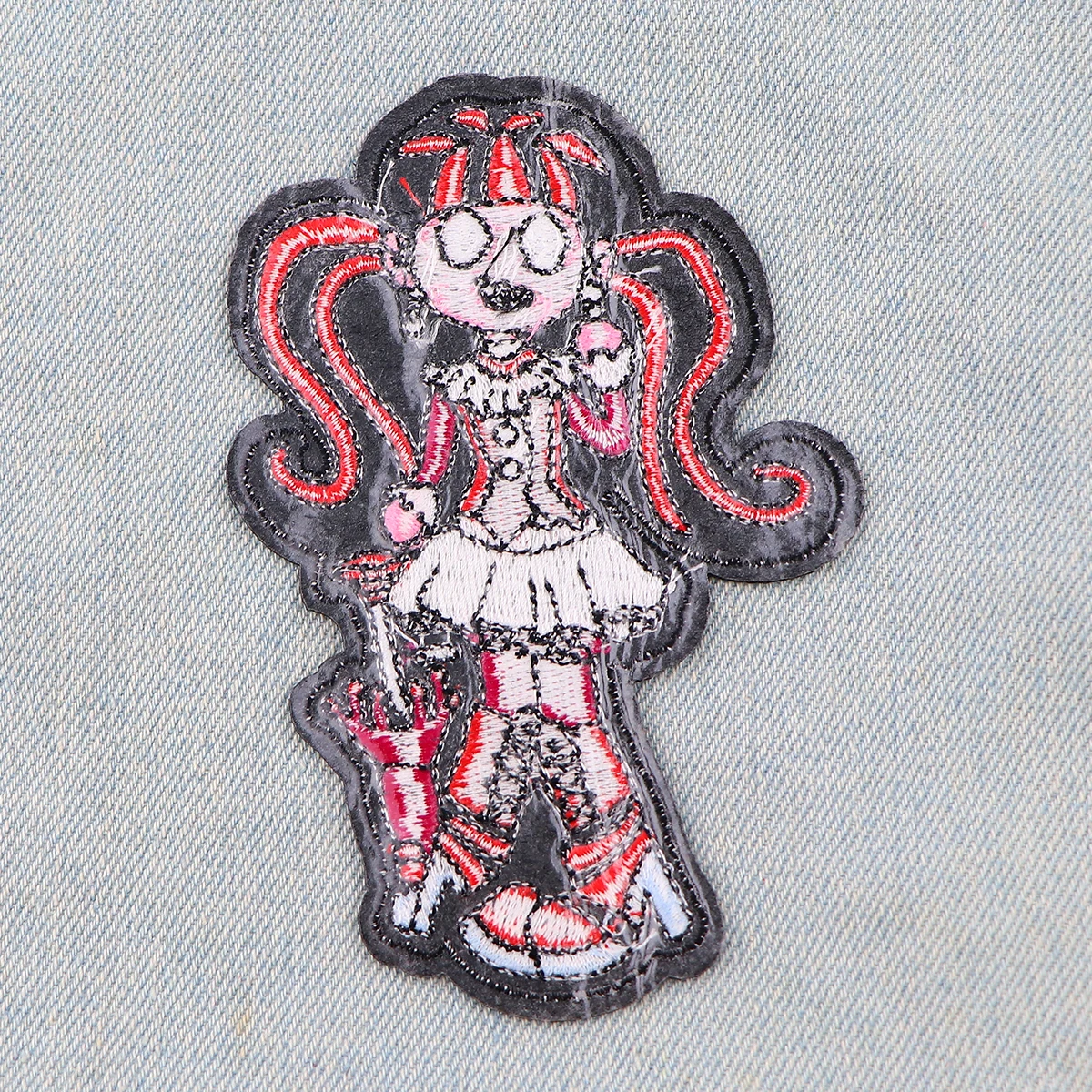 Humorous Anime Patch Embroidered Patches For Clothing Stickers Stripes Cartoon Patch Iron On Patches On Clothes Decorations