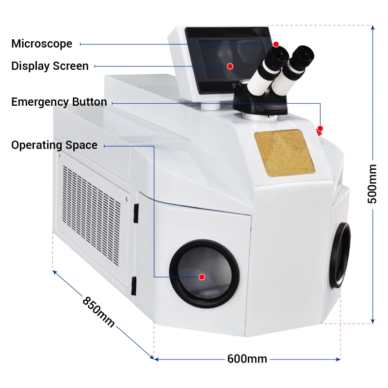 BK-CJW200C 200W Jewelry Laser Welding Machine Laser Welder Repairing Machine for Pearls and Jewels Rings Necklace Gold Sliver