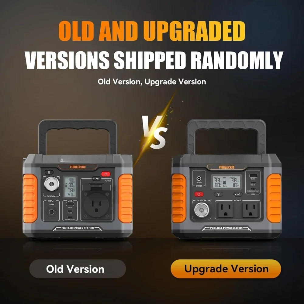 محطة طاقة محمولة 330 واط 660 واط الذروة مولد الطاقة الشمسية 288Wh قوة البنك 120 فولت موجة جيبية نقية مخرج تيار متردد 78000 مللي أمبير ليثيوم احتياطية