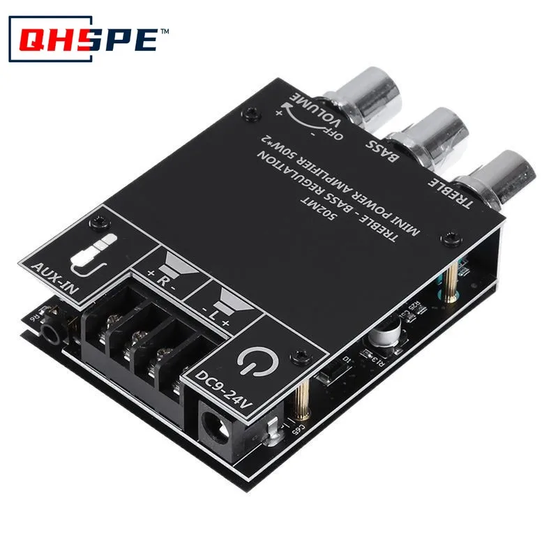 ZK-502MT Modulo scheda amplificatore di potenza HIFI digitale audio stereo Bluetooth 2.0: efficiente, compatto, 50 W * 2, controllo bassi e acuti
