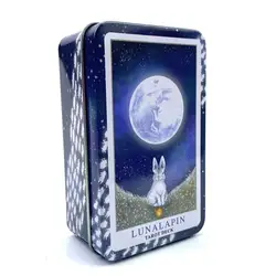 10*6 cm Luna Lapin Tarot in A Tin