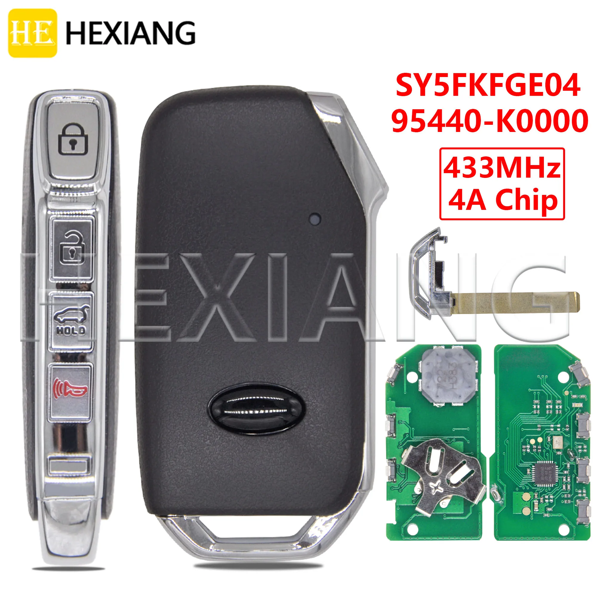 HE 95440-K0000 4A NCF29A1M Chip 433MHz Keyless Go Car Remote Control Key SY5FKFGE04 For Kia Soul 2019 2020 2021