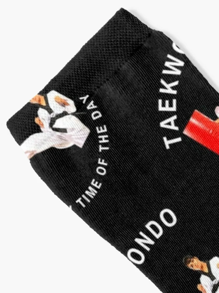 Taekwondo Anytime of the Day-Martial Arts Lovers Socks with print Rugby Mens Socks Women's