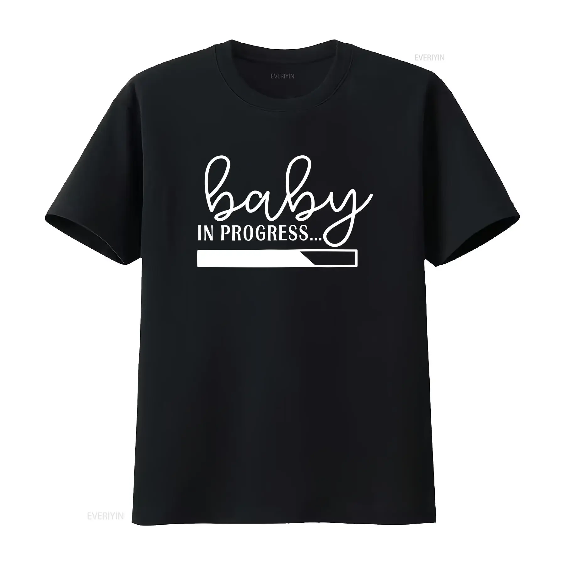 Baby In Progress T Shirt Pregnancy Maternity Mom To Be Reveal vintage Washed homme Slightly Soft Unisex Versatile