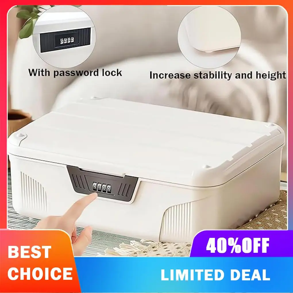 Footlocker Lockable Storage Trunk Bags Durable Impact Resistant Organiser Box Easily