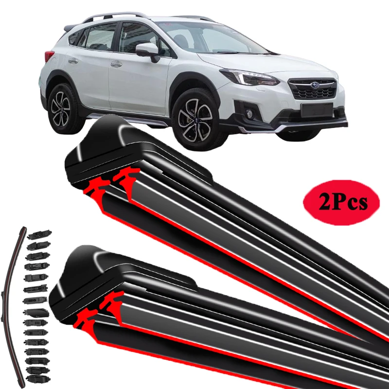 

For Subaru XV SUV Crosstrek GT GP G4X G5X 2012 2014 2015 2017 2018 2019 2020 2021 2022 Car Brush Double Rubber Windshield Wiper