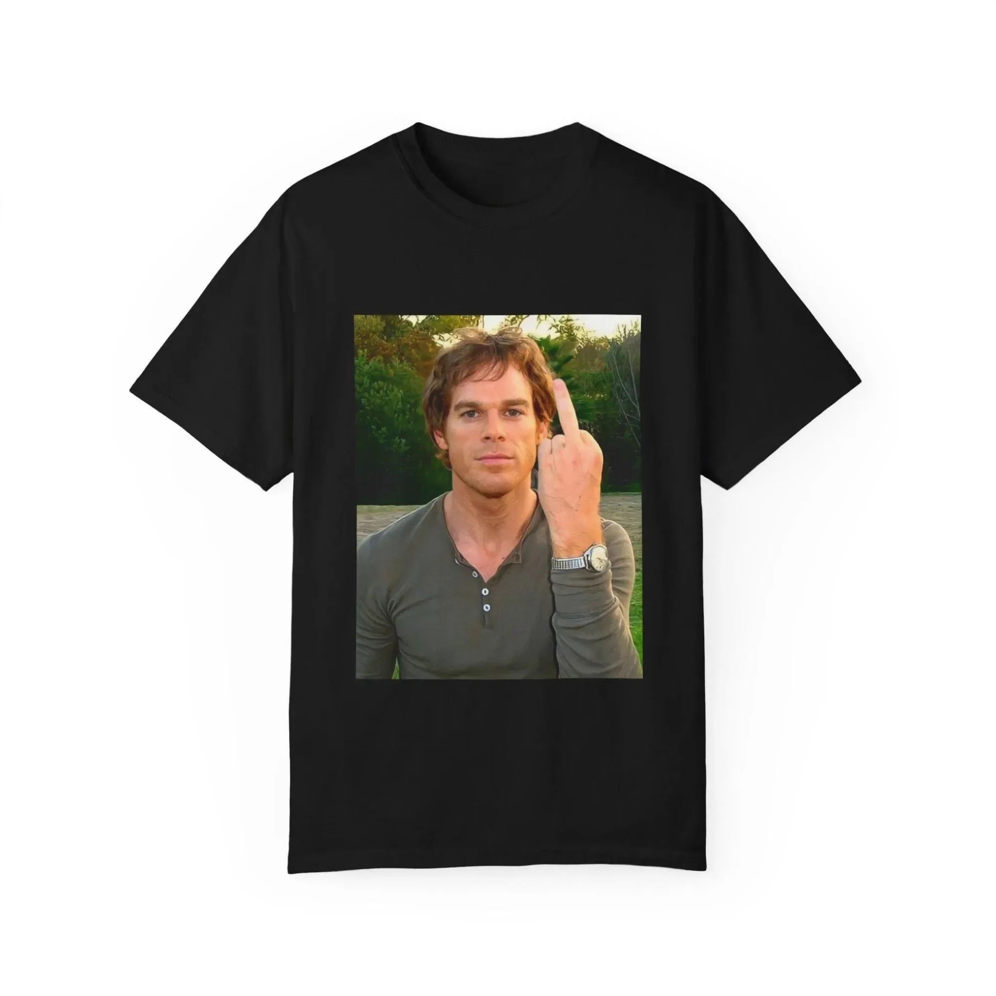 Camiseta Vintage Dexter Morgan Harry's Code Moda Masculina e Feminina Casual Oversized Camiseta Gótica de Algodão