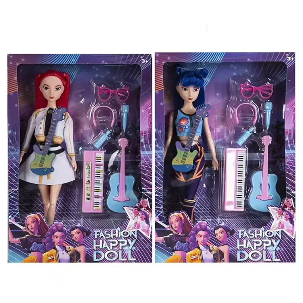 2025 juguete de alta calidad Anime 30CM k-pop Demon Hunters muñeca Rumi Mira Zoey regalo sorpresa de cumpleaños para niñas regalo de cumpleaños