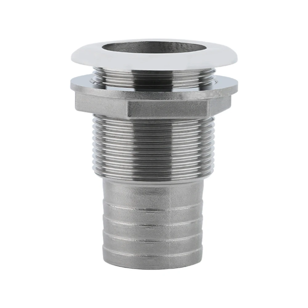 البحرية 316 الفولاذ المقاوم للصدأ من خلال بدن المناسب موصل نصف موضوع منفذ المياه قارب الآسن استنزاف خرطوم المناسب #5