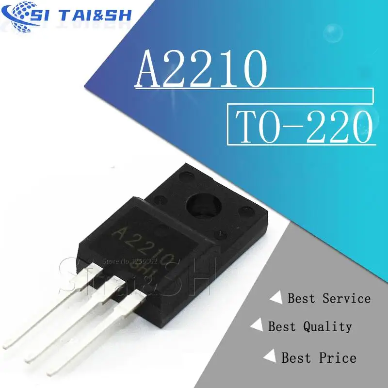 10PCS A2210 C6082  5Pairs (5pcs 2SA2210 + 5pcs 2SC6082)  Waterproof shell