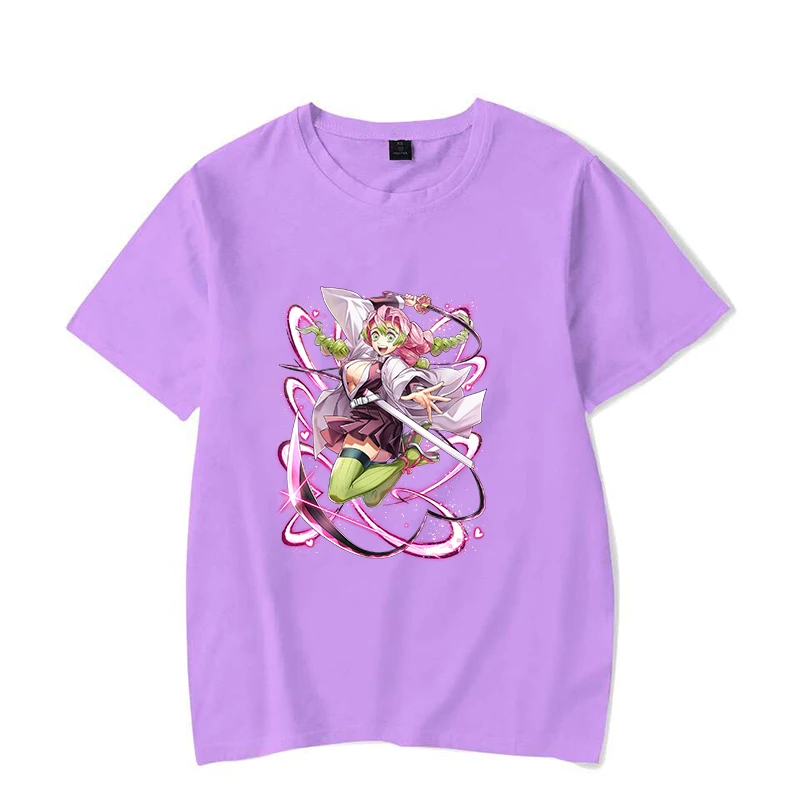 New Hot Anime Print T-shirts Women Men Summer Casual T-shirts O Neck Short-sleeved Kanroji Mitsuri Harajuku T-shirts