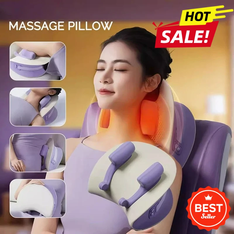 

2026 NEW Neck Cervical Massage Pillow Rechargeable 6D Ergonomic Neck and Shoulder Massager Knead Waist Leg Trapezius Massage