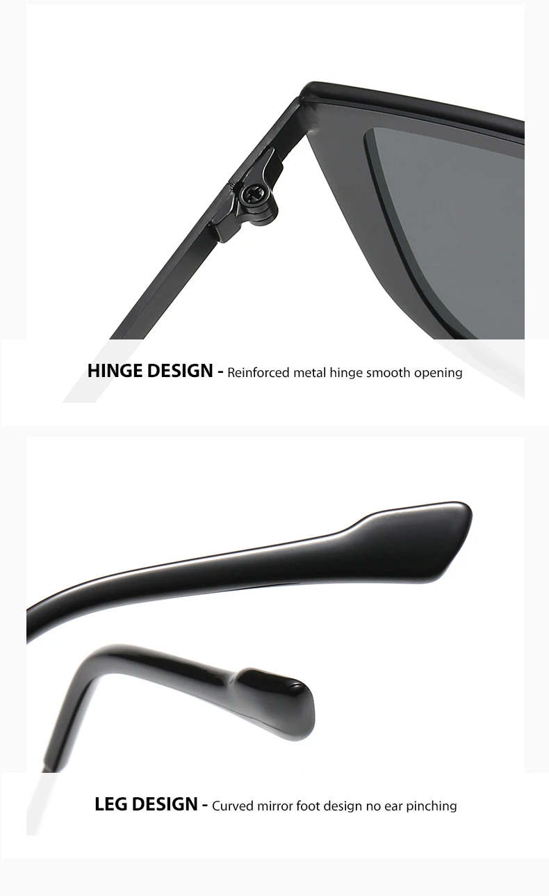 Einteilige Sonnenbrille mit Metallrahmen, modische und hochwertige Sonnenbrille für quadratische und runde Gesichter für Damen und Herren 2507 – Detail 9