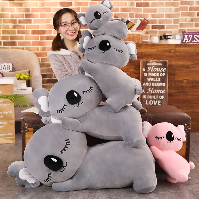 

New Arrival Giant Size Koala Bear Sleeping Pillow Soft Stuffed Cushion Kawaii Animal Plush Toy Kid's Gift Birthday Xmas Gift