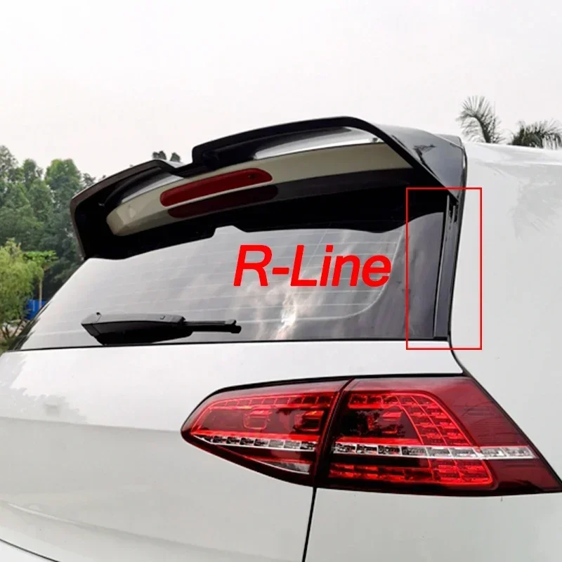Rear Roof Top Spoiler Wing Extension Carbon Fiber Look For VW Golf 7 Golf 7.5 R-Line MK7 MK7.5 2015-2019 Rear Trunk Boot Roof Lip Lid Spoiler Cap - view 2