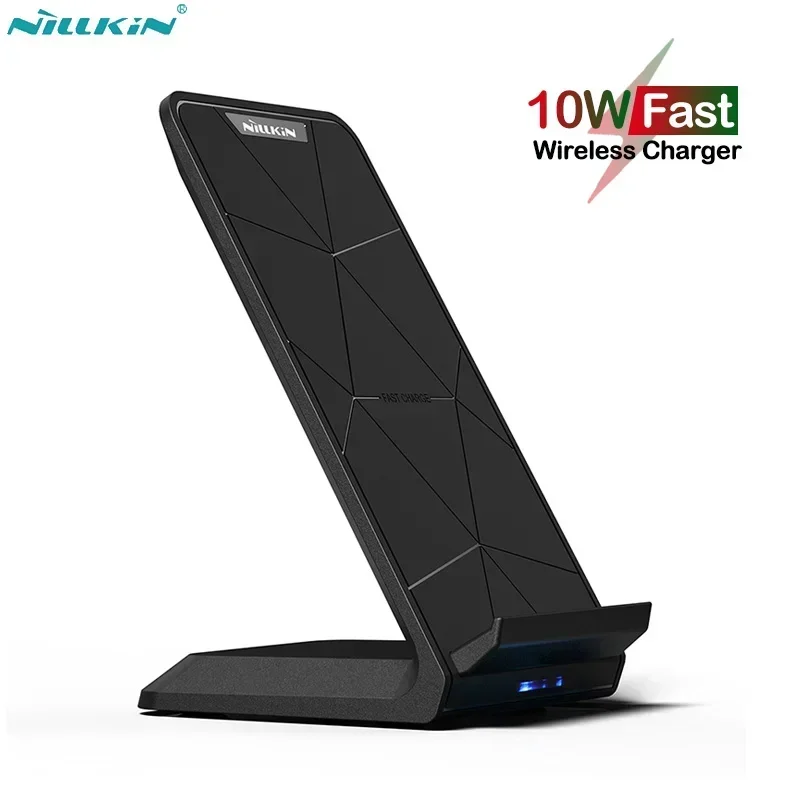 Nillkin 10W Wireless Charging Stand for Samsung Galaxy S24 S23 S22 Ultra Wireless Charger for Google Pixel 8a 7a 6 7 8 9 Pro XL