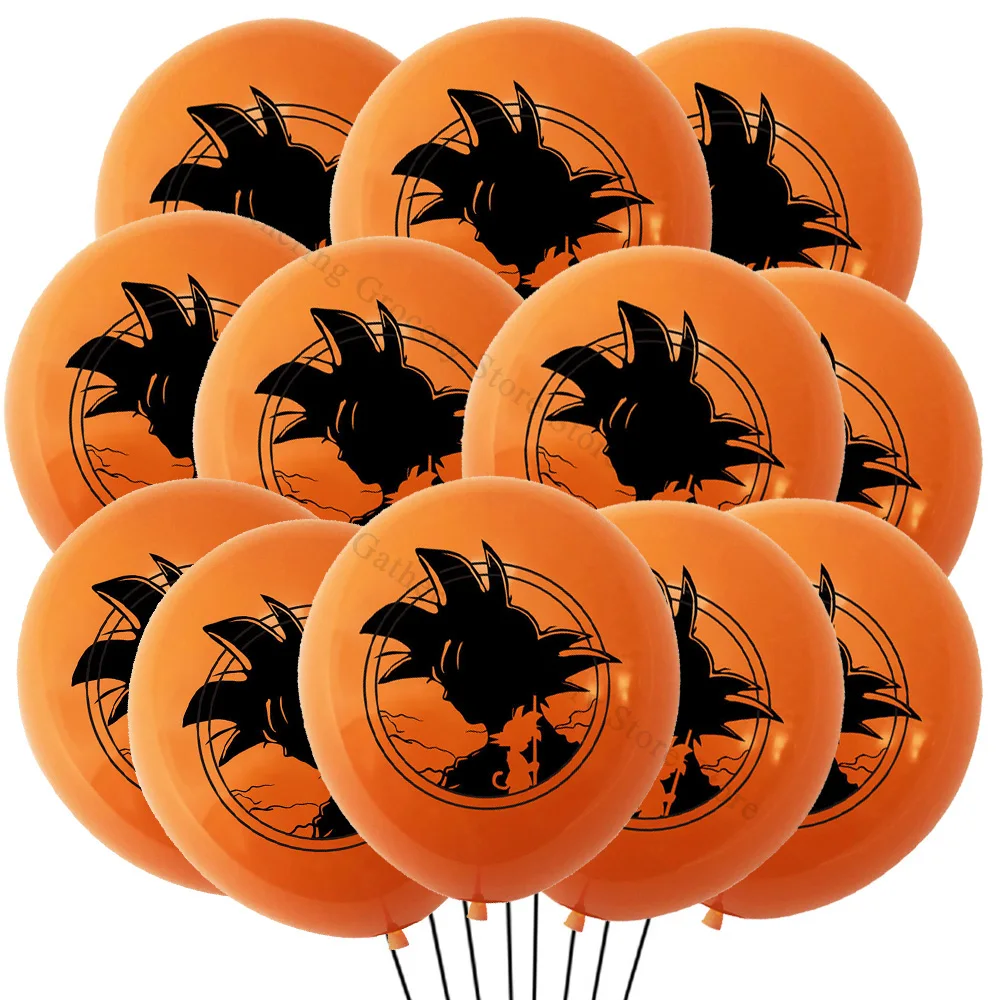 Cartoon Dragon Ball 12Pcs Latex Ballon Kinder Geburtstag Szene Layout DIY Party Liefert Decor Aufblasen Helium Globos Baby Dusche