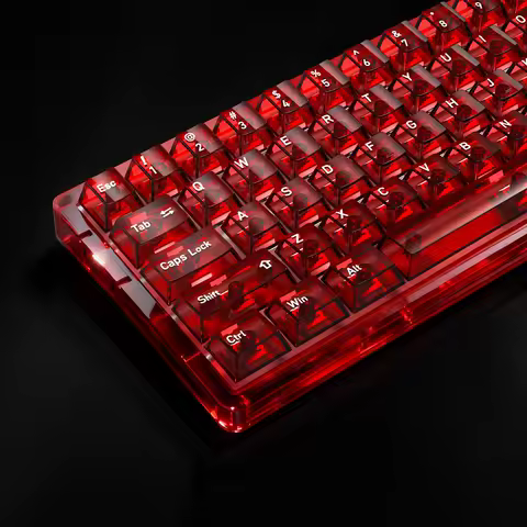 NEW 136 Keys English/Japanese/Russian/Korean PC Fully Transparent Keycaps Mechanical Keyboard Custom Cherry Multilingual Keycaps