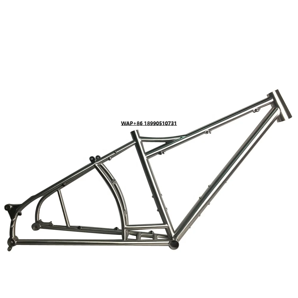 

Titanium Fat Bike Frame Snow Bike Frame with 197mm Rear Spacing Cargo Bike Frame