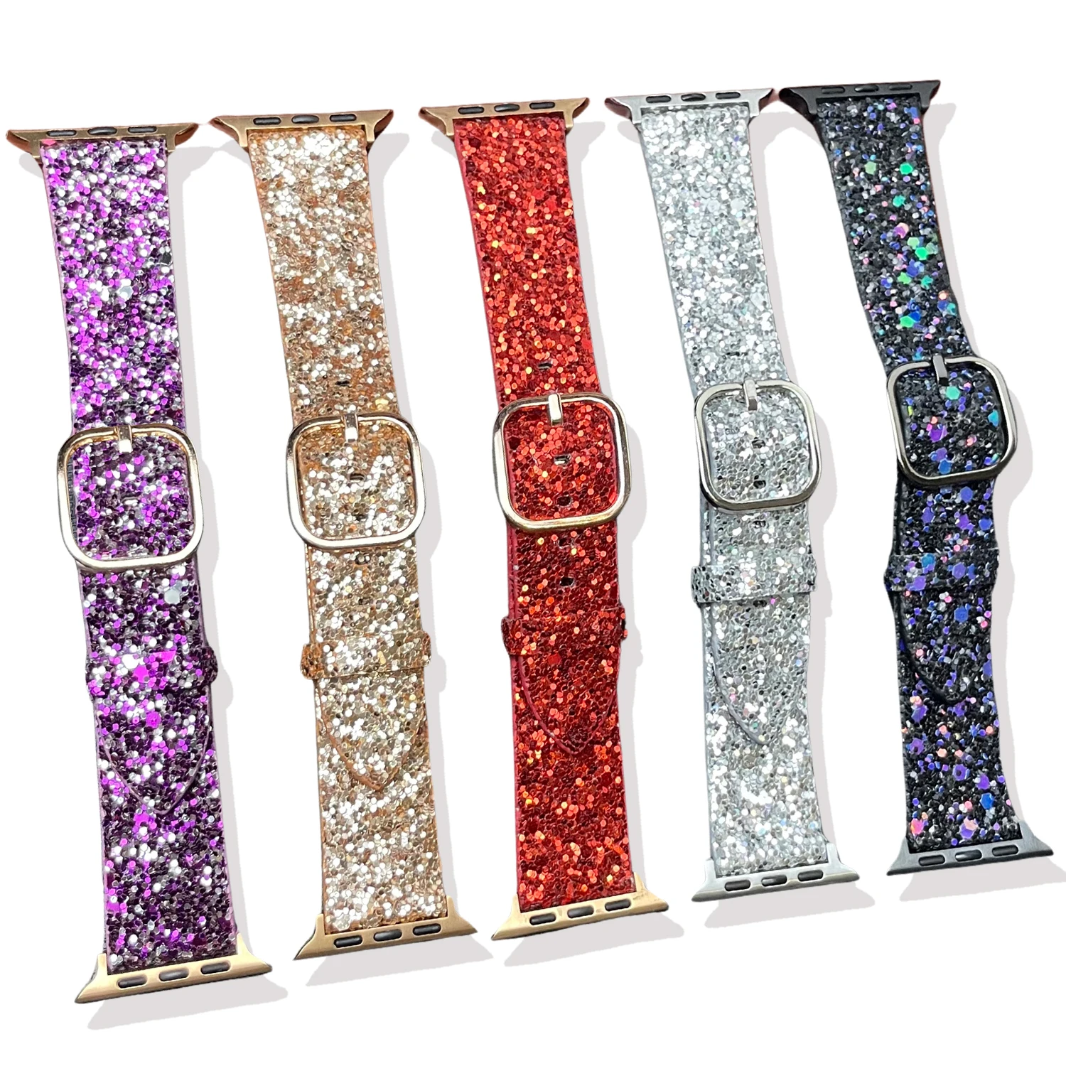 Woman Luxury Shiny Watch Band for Apple watch Ultra 9 8 7 6 5 4 3 SE Bling Strap for iwatch 44mm 45mm 42mm 38mm 40mm 41mm 49mm