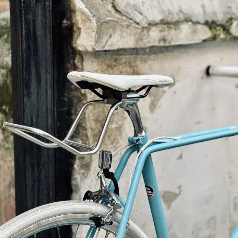 

Легкий велосипедный багажник из нержавеющей стали для шоссейных велосипедов, интегрированный, прочный, с функцией выдерживания нагрузки, аксессуар для велосипеда.