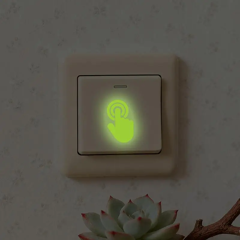Indicator Button Luminous Stickers Suitable For Switch, Stairs, Motorcycle, Glow-in-the-Dark Wall Decals, Home Decor