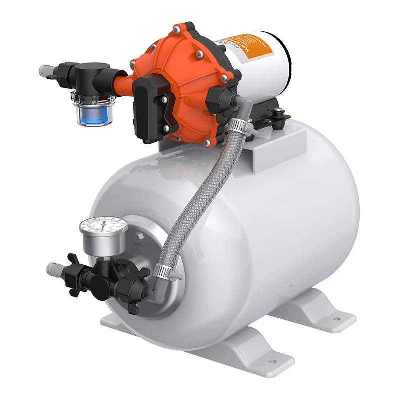 

8L Water Pressure System With 12v Water Pump Self-priming Up To 6 Feet RV Marine Pumps