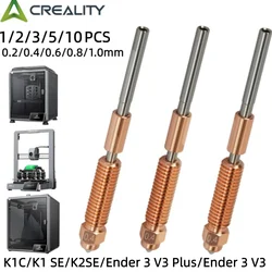 Creality K2 SE Nozzle,Quick-Swap 3D Printer Nozzle, Copper Alloy and Hardened Steel Nozzle for Ender 3 V3, 3 V3 Plus, K1 Max,K1C