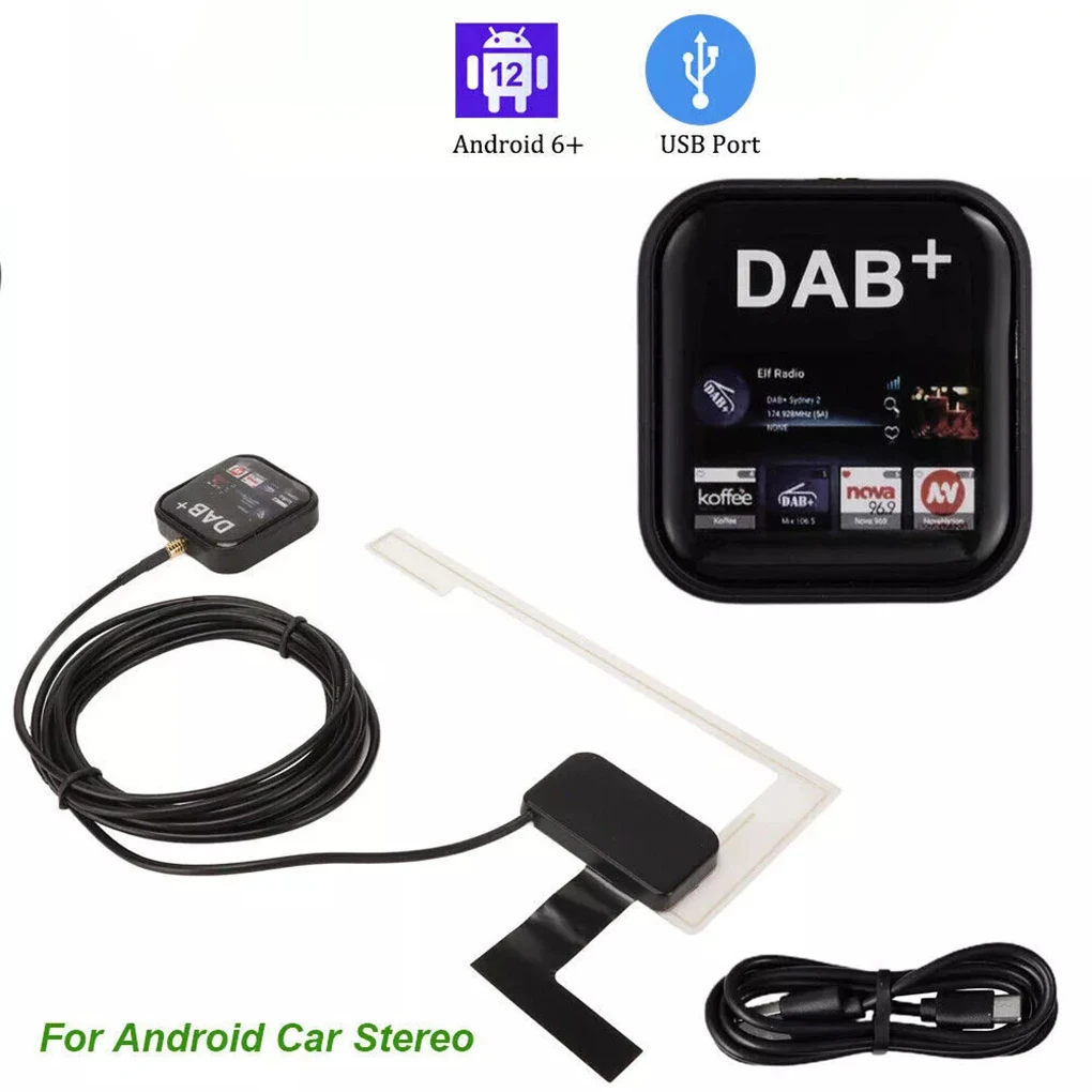 

DAB+ Antenna With USB Adapter Universal Android Car Radio GPS Stereo Receiver Europe DAB+ Signal Head Unit Player