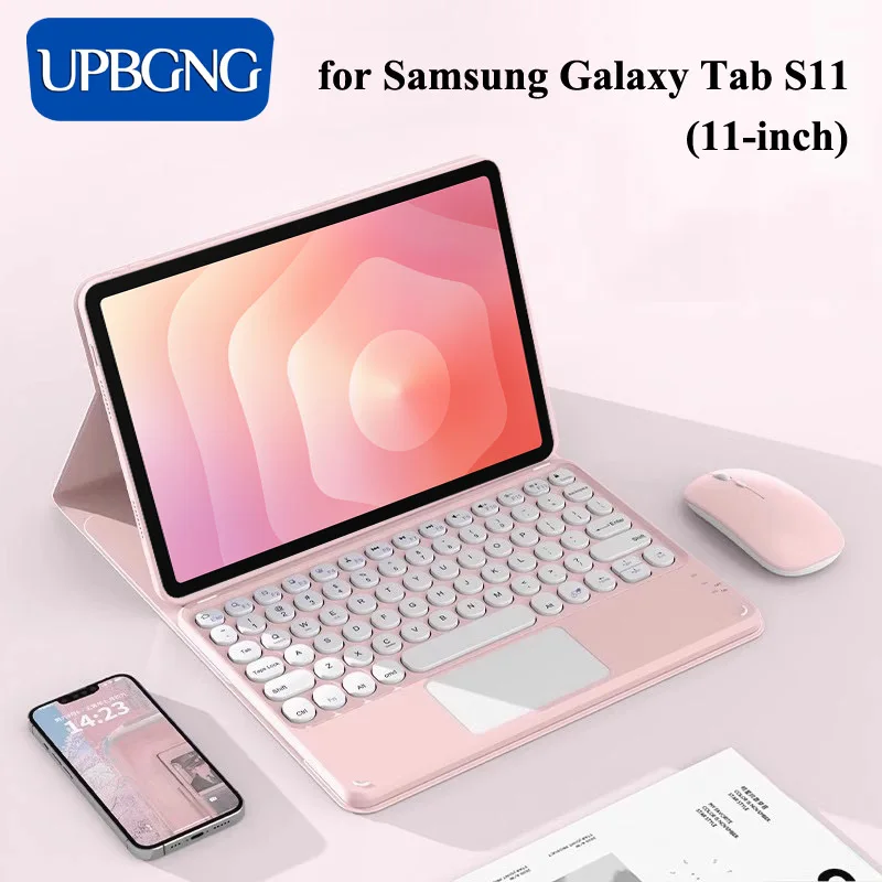 

For Samsung Galaxy Tab S11 11inch 2025 Case Detachable Wireless Bluetooth Tablets Keyboard Stand Folio Cover for Tab S11 SM-X730