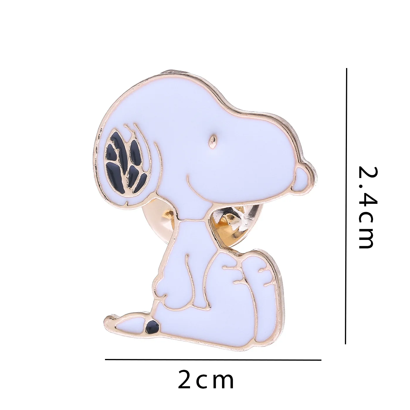 Snoopy Brooch Cute Cartoon Japanese Badge Student Personality Male and Female Pins Neckpins Bag Decorations Anime Enamel Friends