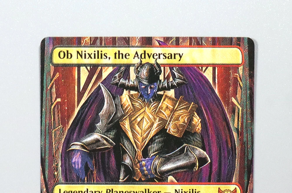 (SNC) Ob Nixilis, the Adversary TCG Magical Proxy Cards Game Black Top Quality Proxy Gathering Board Playing Game Trading Cards