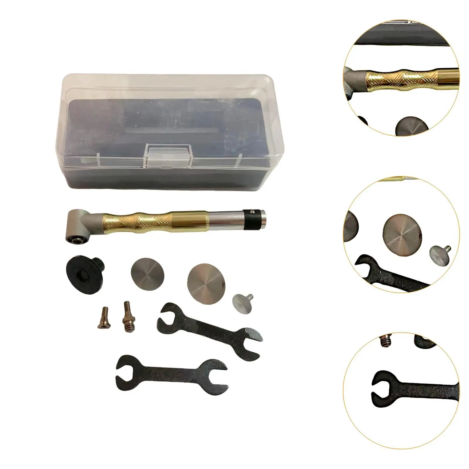 90 Degree Handpiece Kit 90 Degree Elbow Grinder for Sewing Cutting Engraving Gold 3.175mm Chuck