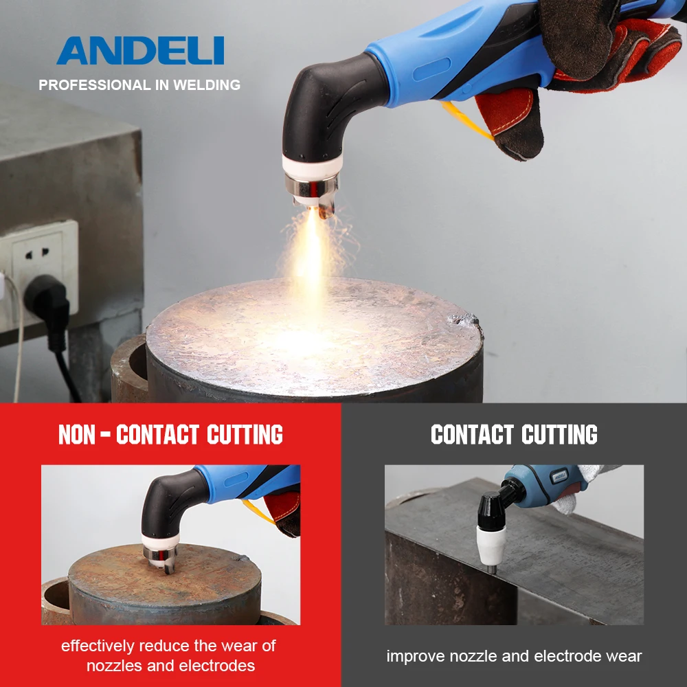 High-Frequency Plasma Cutting Machine good quality ANDELI CUT-50DS 110V New Arrival HF DC Air Plasma Cutter Cut Thickness14mm