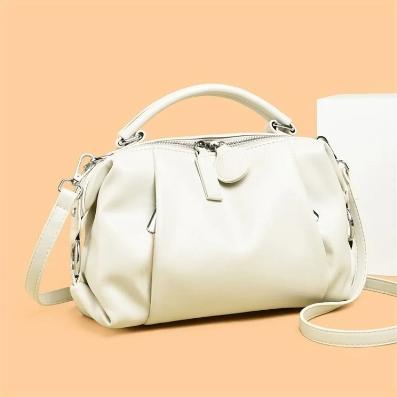 حقيبة كروس نسائية من الجلد ذات علامة تجارية فاخرة، حقيبة كروس عصرية شعبية كلاسيكية أنيقة، حقيبة يومية أنيقة من باريس #1