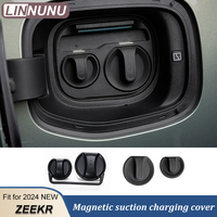 LINNUNU For ZEEKR 001 Zeekr 009 007 X New styling Charging Port Magnetic suction Protect Cover Waterproof Anti-dust Rubber Cap