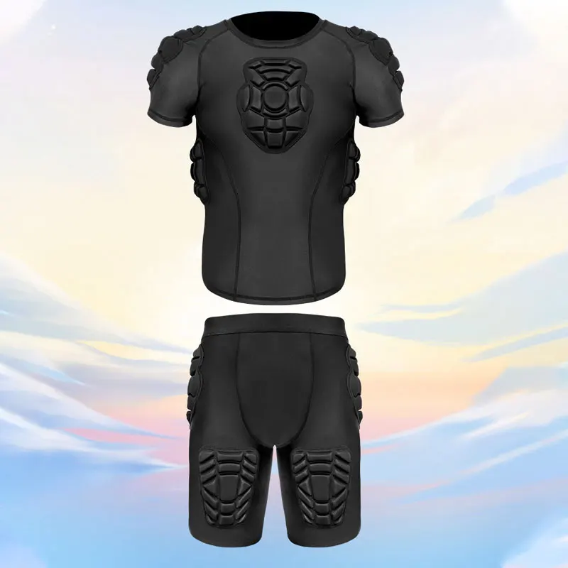 

Anti collision short sleeved men's and children's goalkeeper clothing, football, basketball training, baseball chest protector