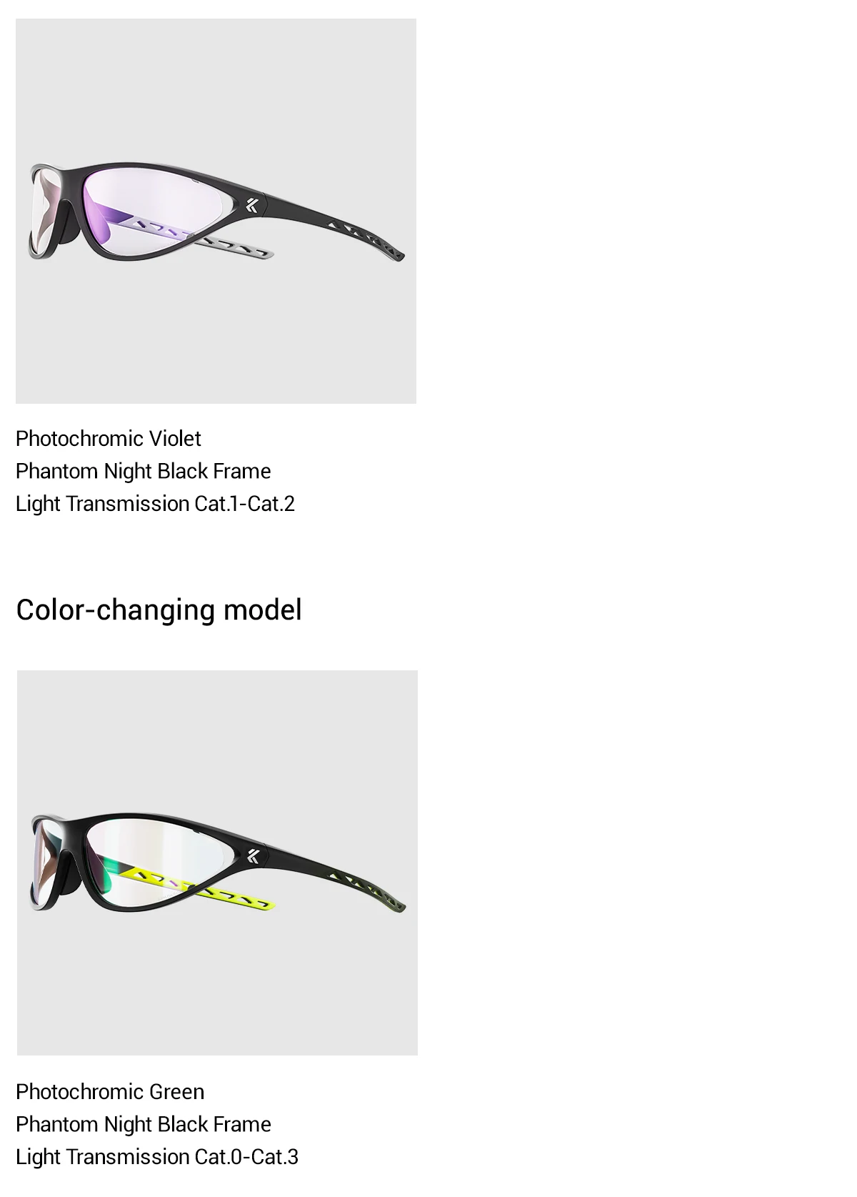 Kapvoe Neue Wander-Sonnenbrille Camping Mode-Sonnenbrille für Männer Photochrome Fahrradbrille MTB-Bike-Brille Angelbrille Sportbrille – Detail 21
