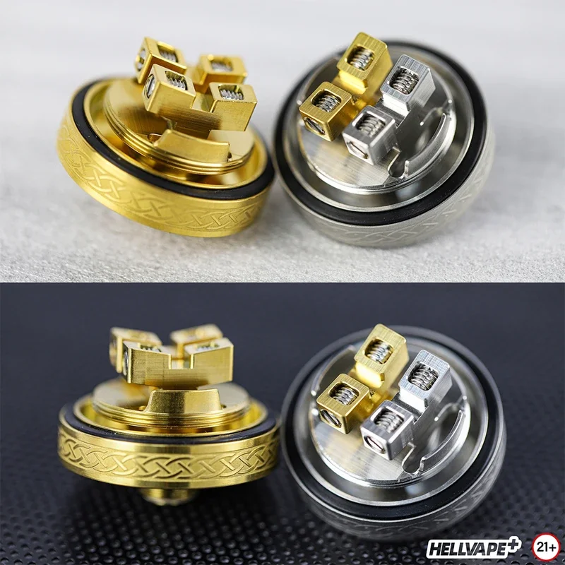 Original Hellvape Dead Rabbit V2 RTA Tank 5ml Push-style Refilling Atomizer Rabbit Ear Deck 25mm DIY Atomizer For 510 Box Mod