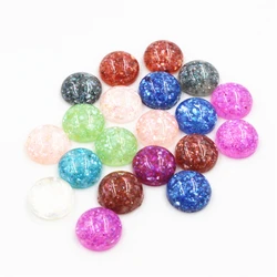6mm 8mm 10mm 12-20mm Mix Colors Built-in Real Shells Style Flat back Resin Cabochons Fit 6-20mm Cameo Base Cabochons