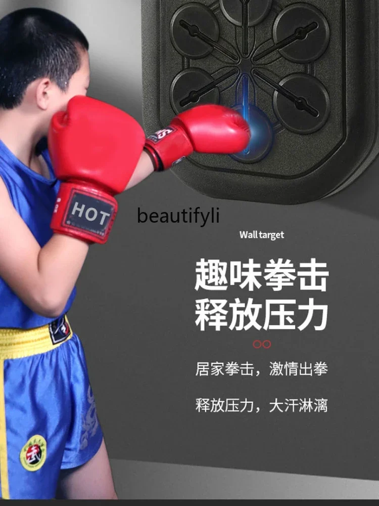 Electronic Intelligent Music Boxing Machine Trainer Light Rhythm Music Boxing Wall Target Hanging