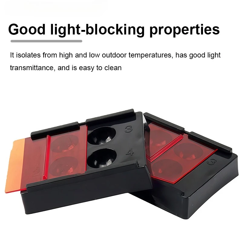 Light-Curing Light-Blocking Box Synthetic Acrylic Resin LightProtective Storage Box 4-Hole Adhesive Mixing Well Dental Materials