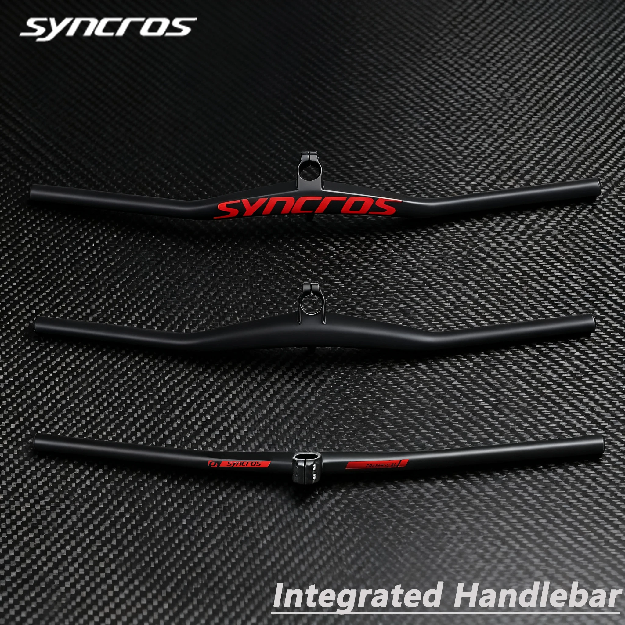 

Syncros Carbon MTB Handlebar Integrated Bicycle with Titanium Screw 40/50/60/70mm Chrome Logo UD Matte Finish Accessories